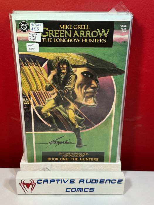 Green Arrow: The Longbow Hunters - Signed Mike Grell - VF/NM