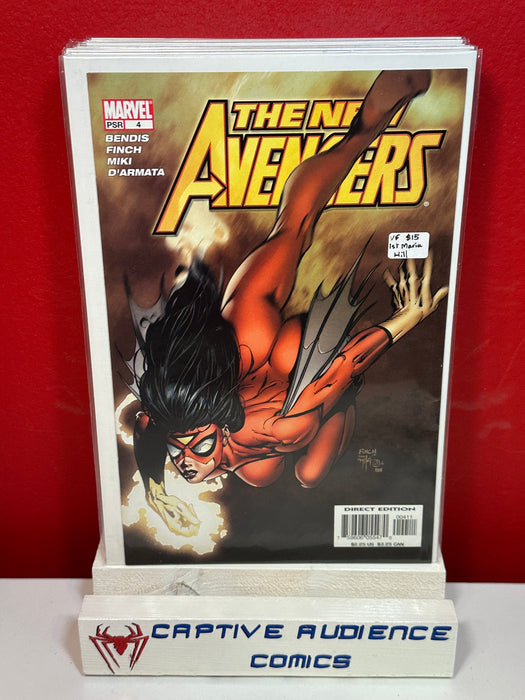 New Avengers, Vol. 1 #4 - 1st Maria Hill - VF