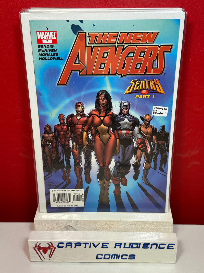 New Avengers, Vol. 1 #7 - 1st Illuminati - VF/NM