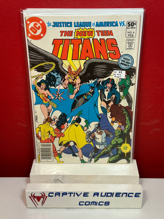 New Teen Titans, The Vol. 1 #4 - 1st Full Trigon - FN