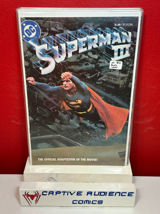Superman III: The Official Adaptation of the Movie! #1 - Photo Cover - VF-