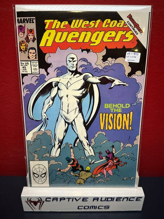 West Coast Avengers, The Vol. 2 #45 - 1st White Vision - VF+