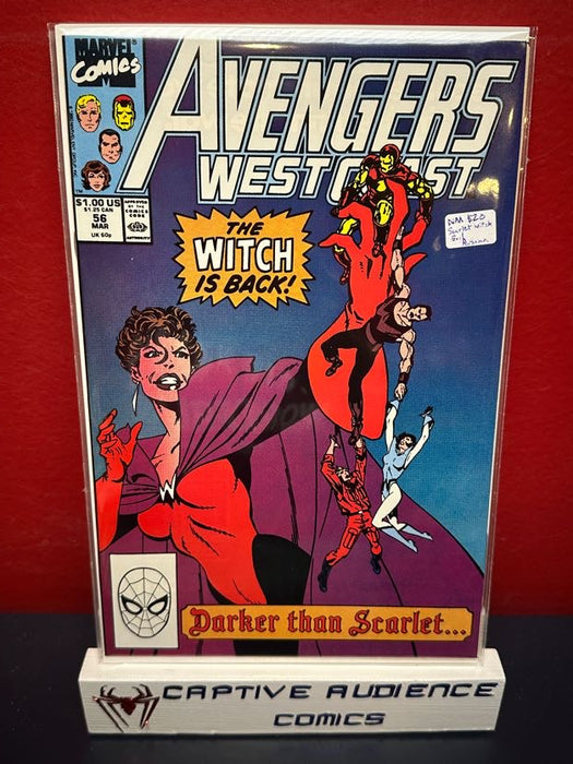 West Coast Avengers, The Vol. 2 #56 - Scarlet Witch Evil Persona - NM