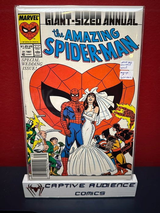 Amazing Spider-Man, The Vol. 1 Annual #21 - Newsstand Variant - Marriage of Spider-man - VF/NM