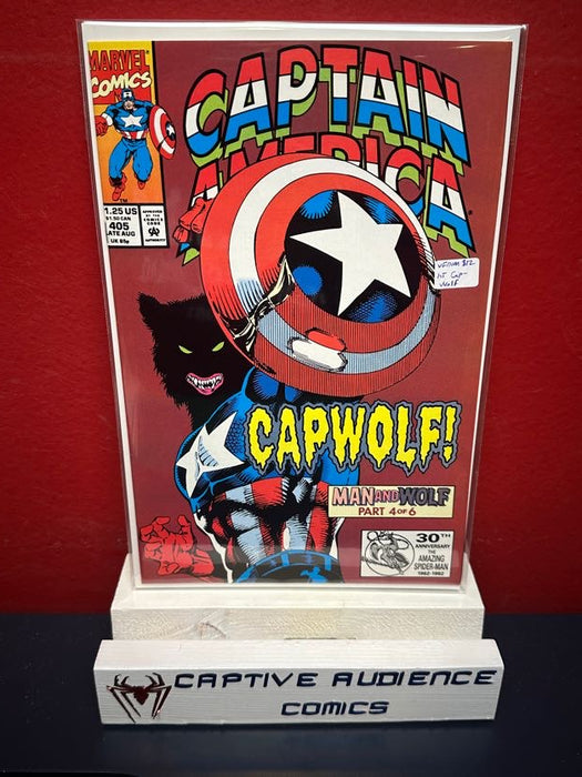 Captain America, Vol. 1 #405 - 1st Cap-Wolf - VF/NM