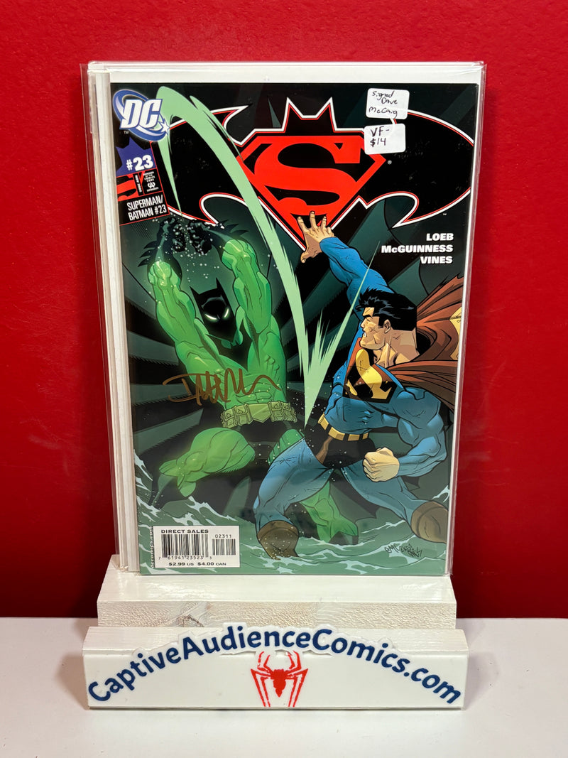 Superman / Batman #23 - Signed Dave McCaig - VF-