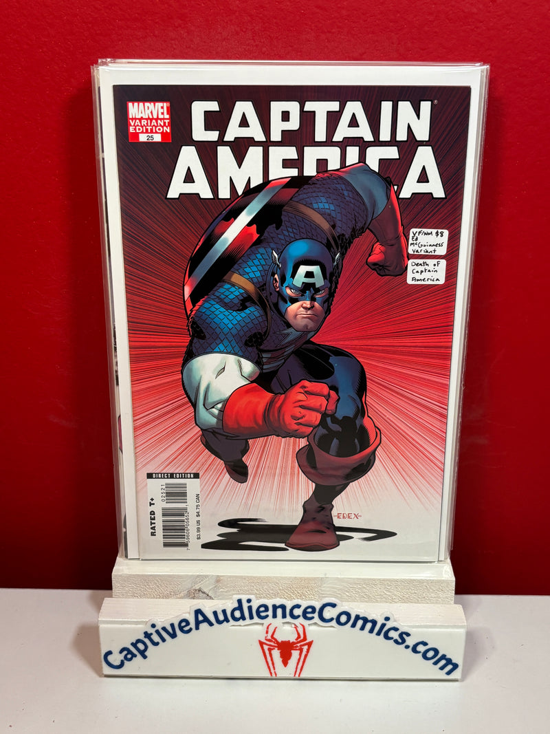 Captain America, Vol. 5 #25 - Ed Mc Guinness Variant - Death of Captain America - VF/NM