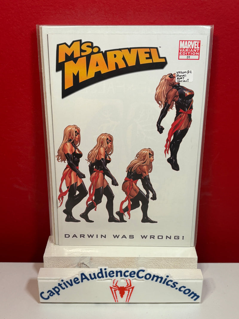 Ms. Marvel, Vol. 2 #31 - Marvel Apes Variant - VF/NM