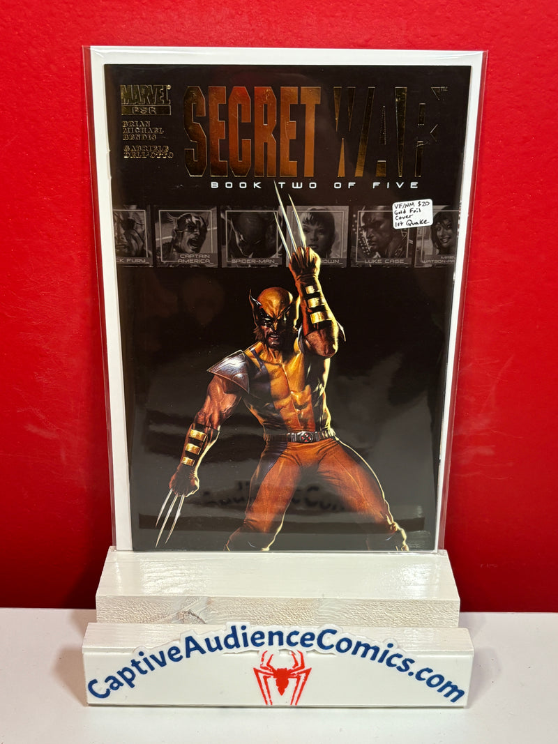 Secret War #2 - Gold Foil Cover - 1st Quake - VF/NM