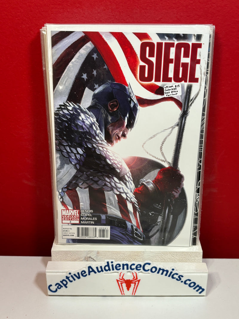 Siege, Vol. 1 #3 - Gabrielle Dell Otto Variant - VF/NM