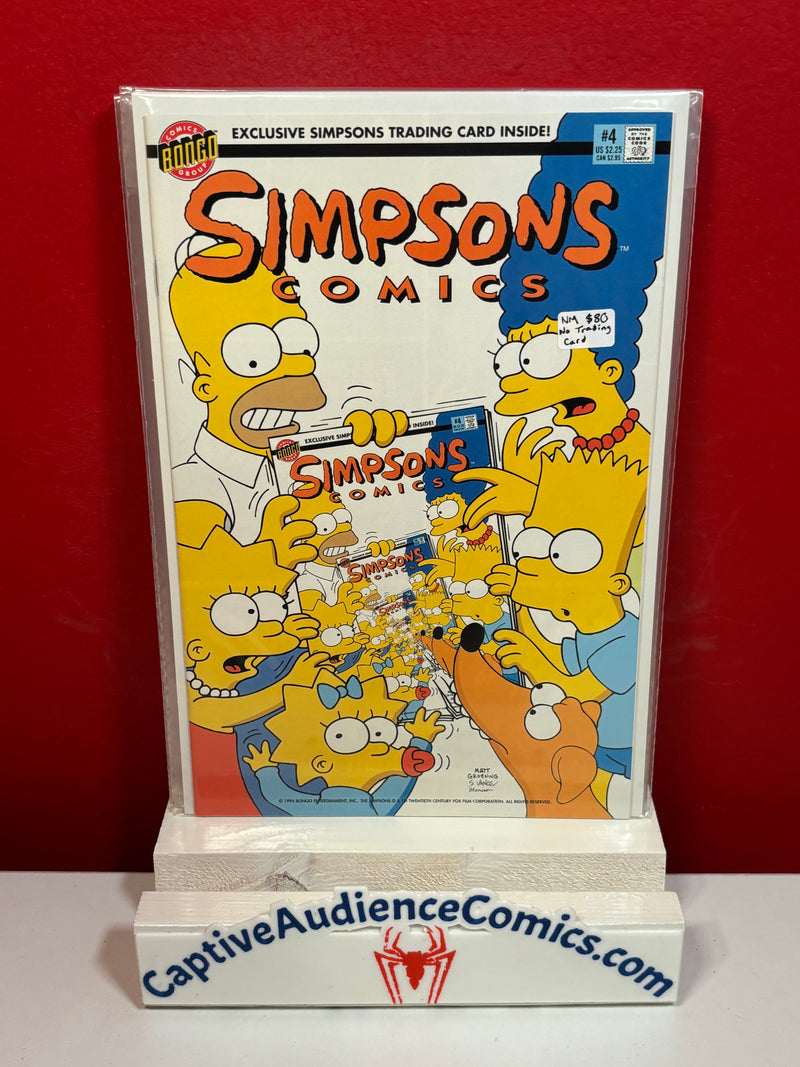 Simpsons Comics #4 - No Trading Card - NM