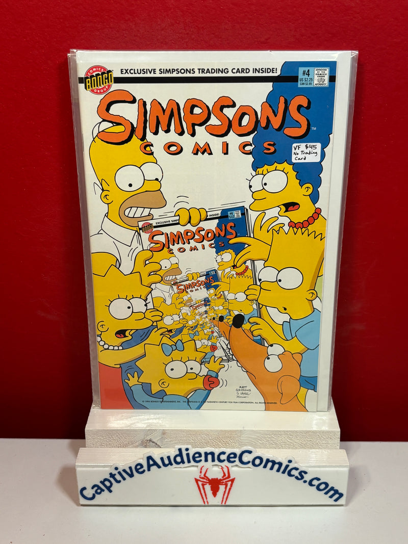 Simpsons Comics #4 - No Trading Card - VF