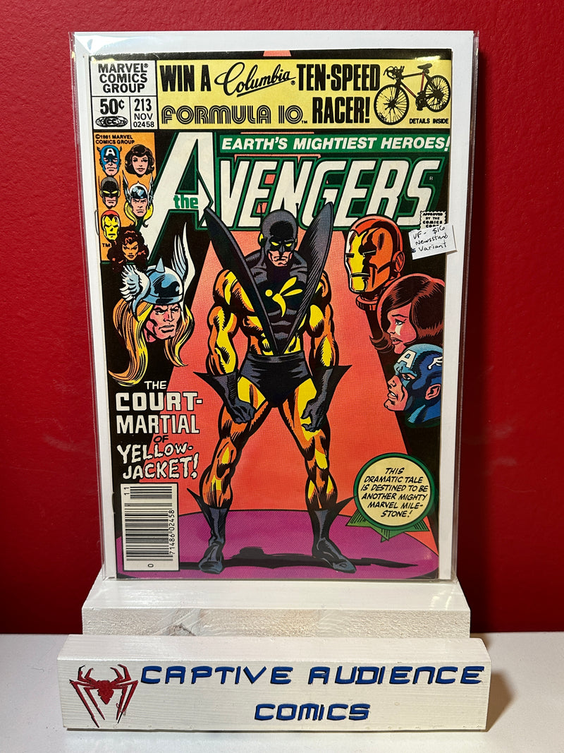Avengers, The Vol. 1 #213 - Newsstand Variant - VF-