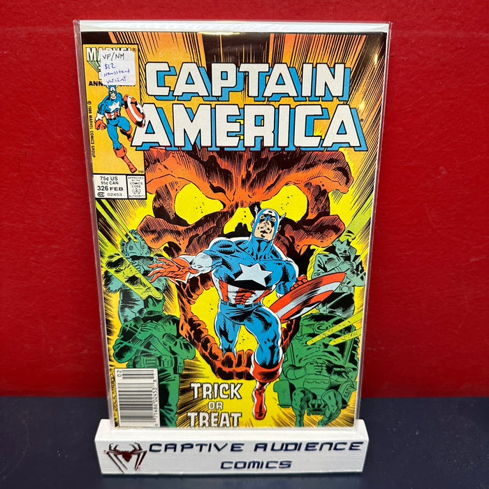 Captain America, Vol. 1 #326 - Newsstand Variant - VF/NM