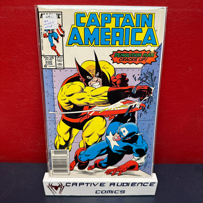 Captain America, Vol. 1 #330 - Newsstand Variant - NM-