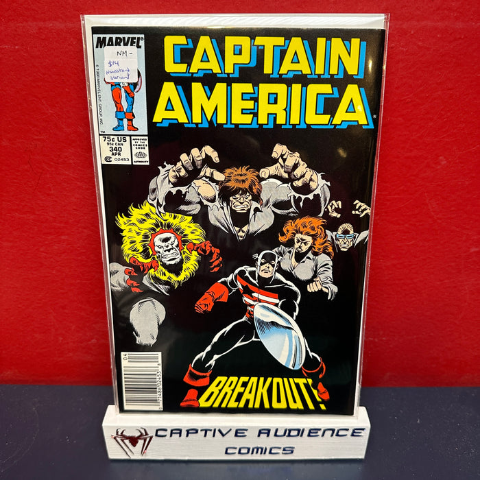 Captain America, Vol. 1 #340 - Newsstand Variant - NM-