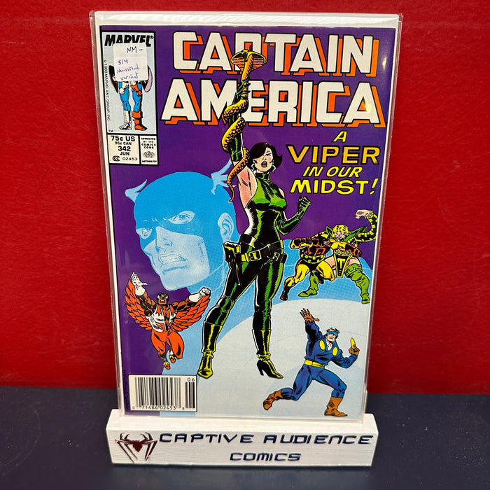 Captain America, Vol. 1 #342 - Newsstand Variant - NM-