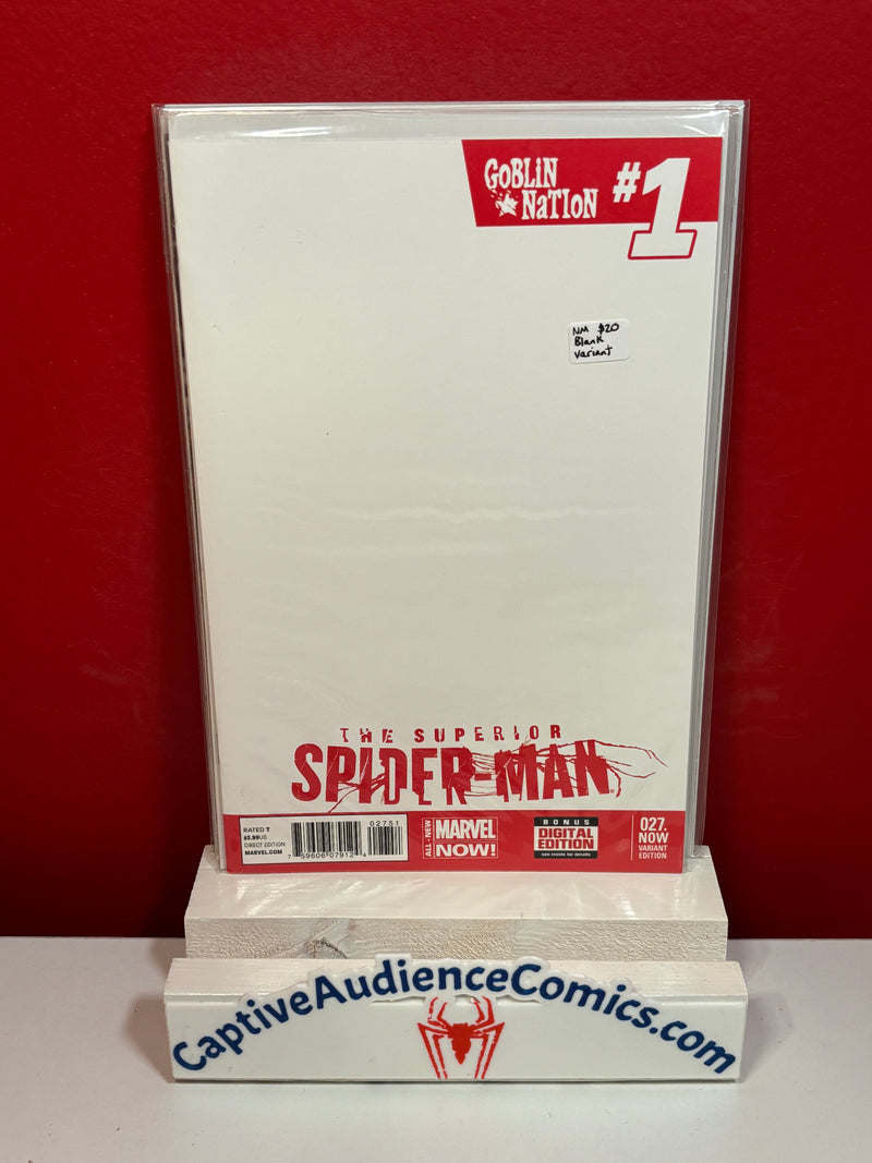 Superior Spider-Man, Vol. 1 #27 - Blank Variant - NM