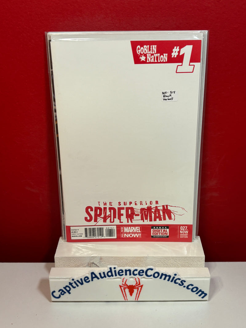 Superior Spider-Man, Vol. 1 #27 - Blank Variant - NM-