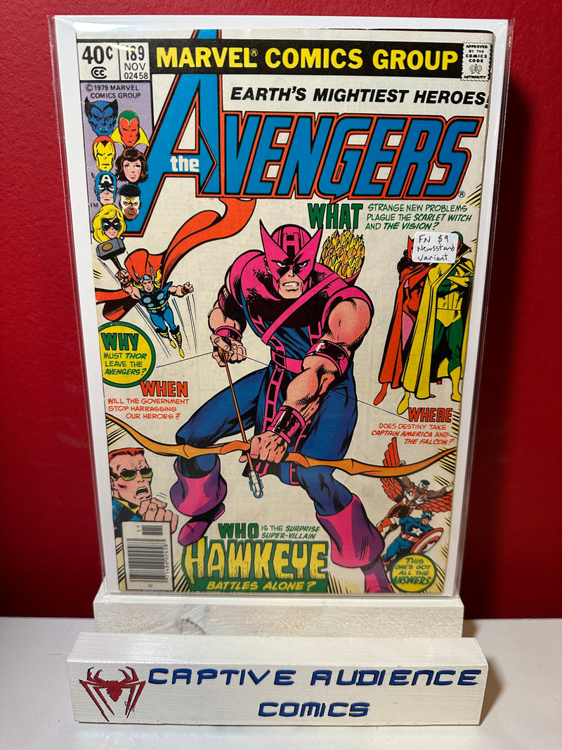 Avengers, The Vol. 1 #189 - Newsstand Variant - FN