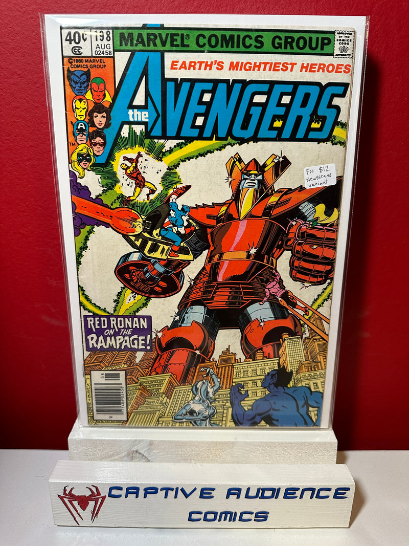 Avengers, The Vol. 1 #198 - Newsstand Variant - FN