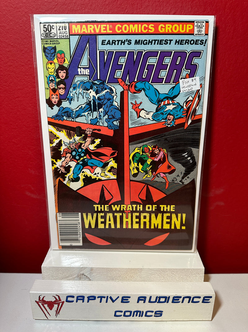 Avengers, The Vol. 1 #210 - Newsstand Variant - FN+