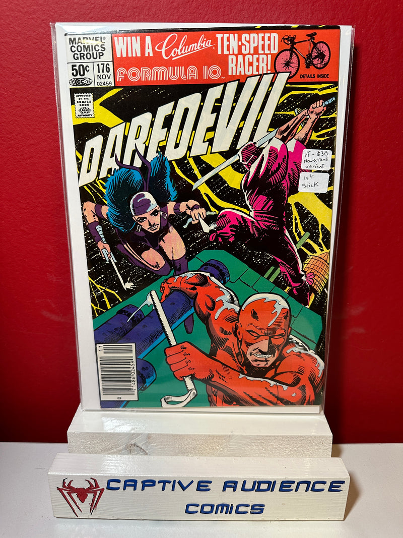 Daredevil, Vol. 1 #176 - Newsstand Variant - 1st Stick - VF-