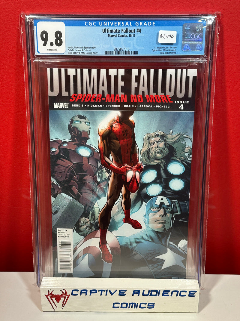 Ultimate Fallout #4 - 1st Miles Morales - CGC 9.8