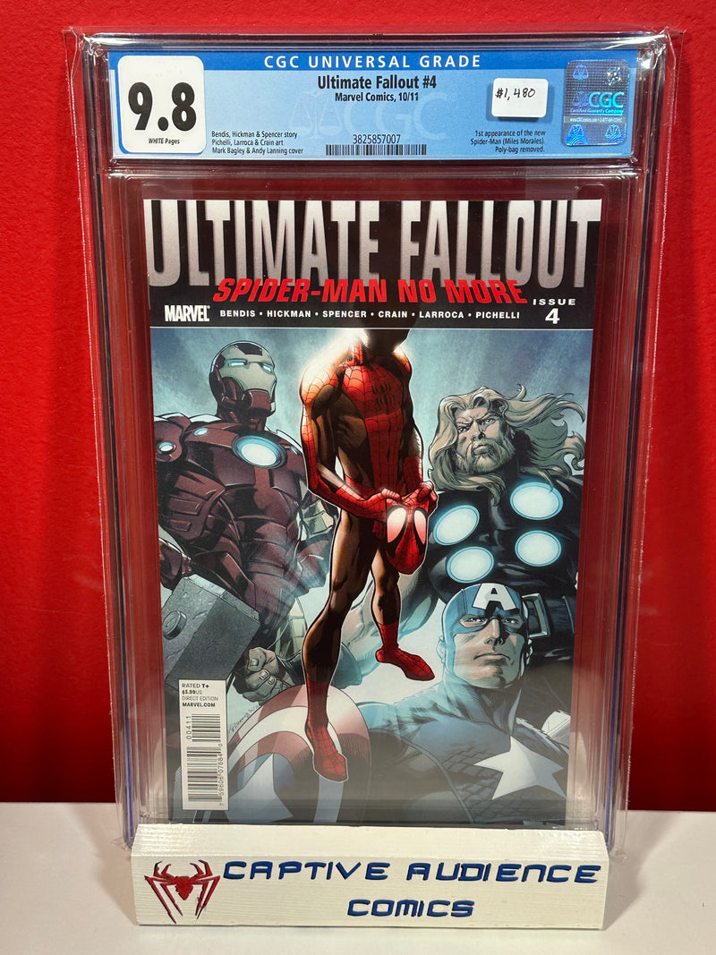 Ultimate Fallout #4 - 1st Miles Morales - CGC 9.8