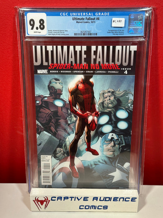 Ultimate Fallout #4 - 1st Miles Morales - CGC 9.8