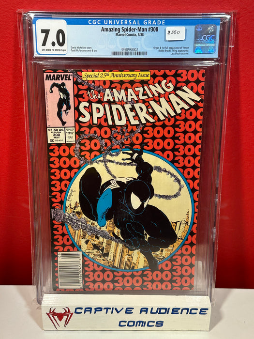 Amazing Spider-Man, The Vol. 1 #300 - 1st Venom Newsstand Variant - CGC 7.0