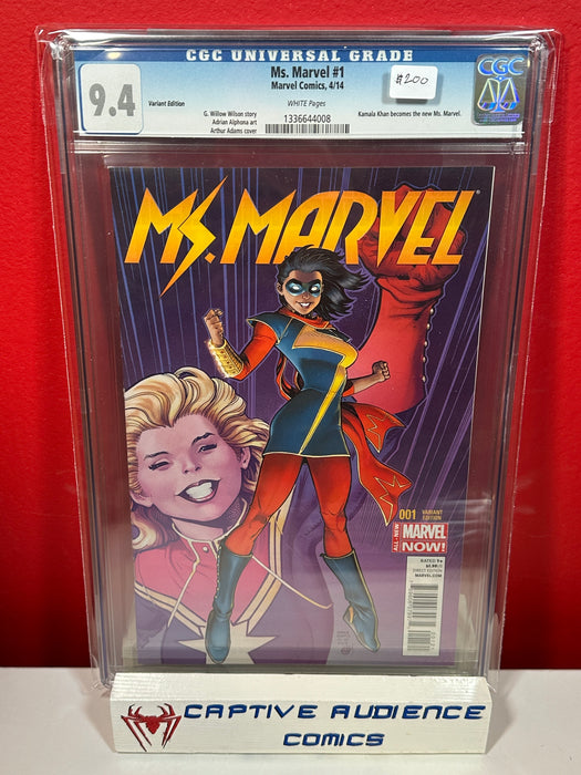 Ms. Marvel Vol. 3 #1 - Arthur Adams Variant - CGC 9.4