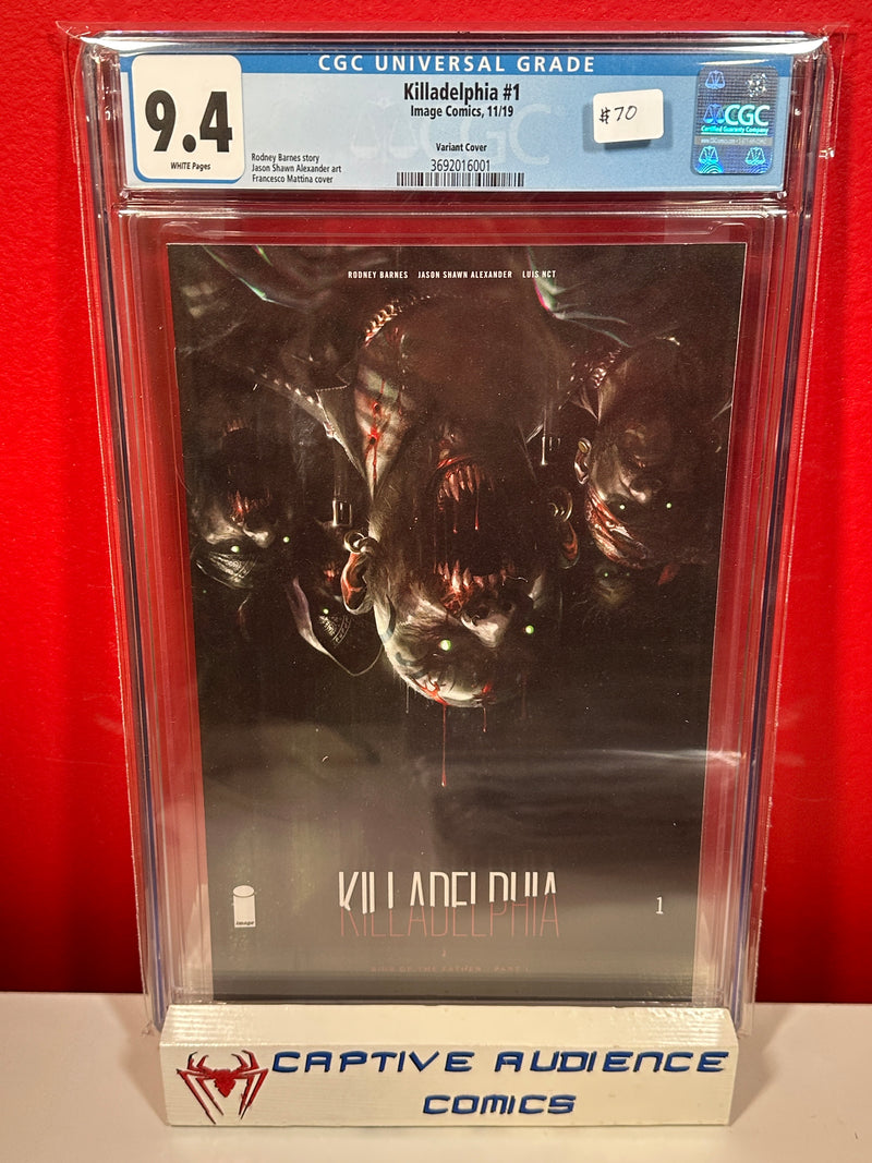 Killadelphia #1 - Francesco Mattina Variant - CGC 9.4