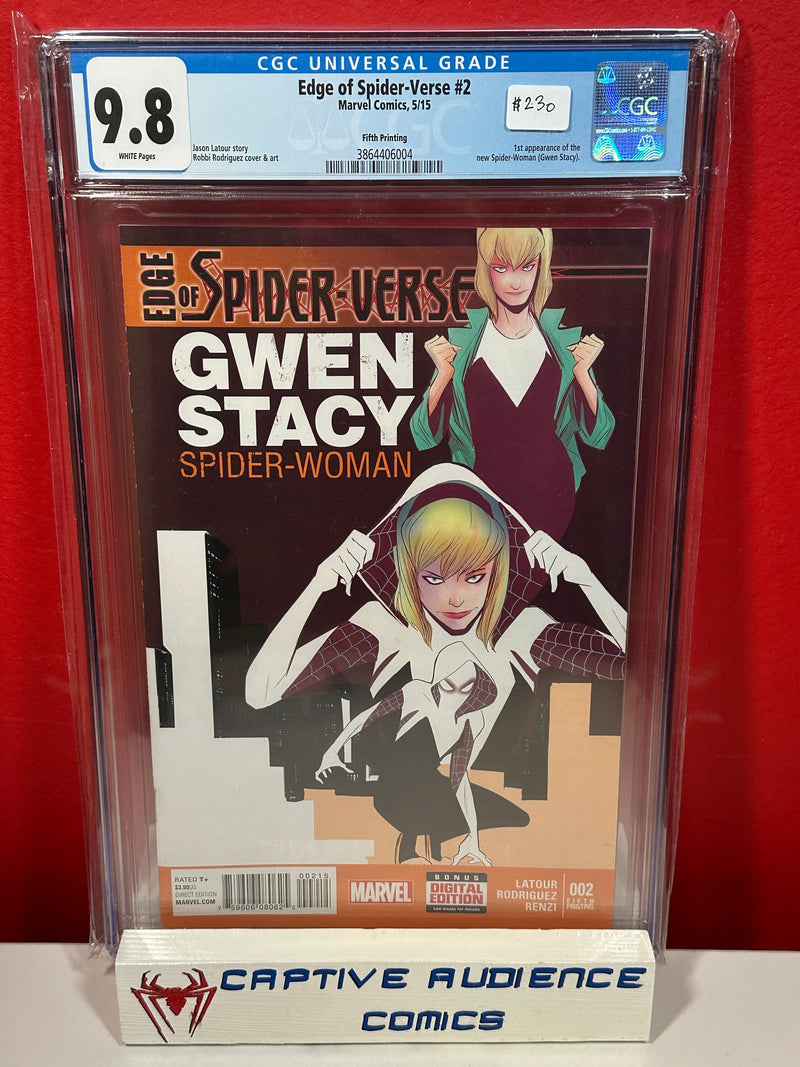 Edge of Spider-Verse #2 - 5th Print 1st Spider-Gwen - CGC 9.8