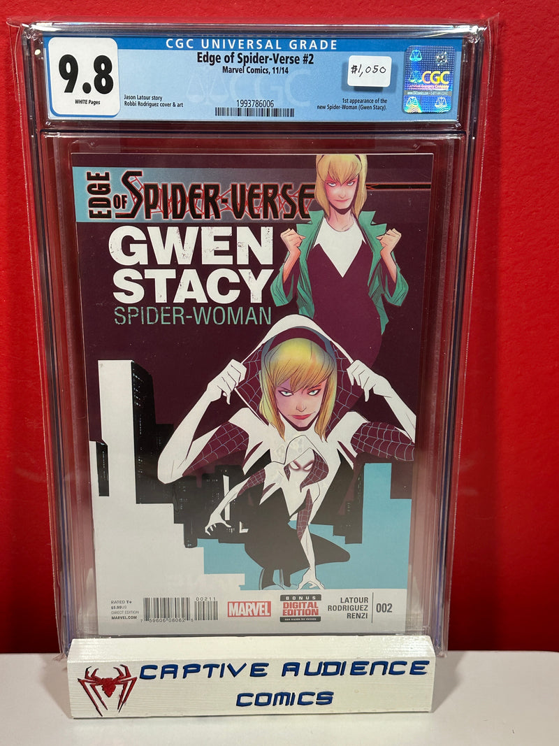 Edge of Spider-Verse #2 - 1st Spider-Gwen - CGC 9.8