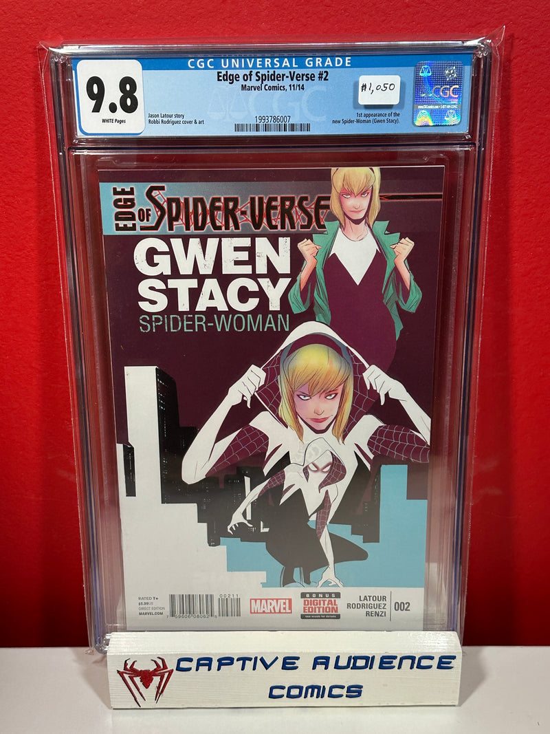 Edge of Spider-Verse #2 - 1st Spider-Gwen - CGC 9.8