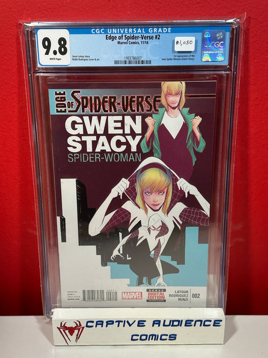 Edge of Spider-Verse #2 - 1st Spider-Gwen - CGC 9.8