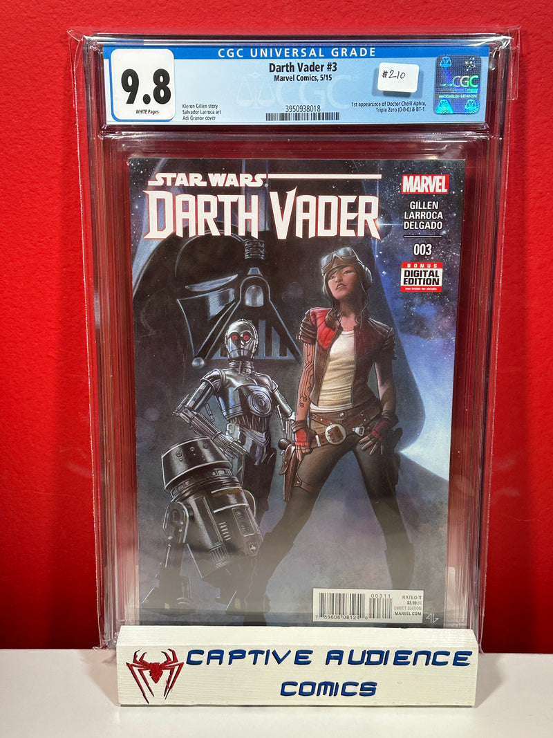 Star Wars: Darth Vader Vol. 1 #3 - 1st Docor Aphra - CGC 9.8