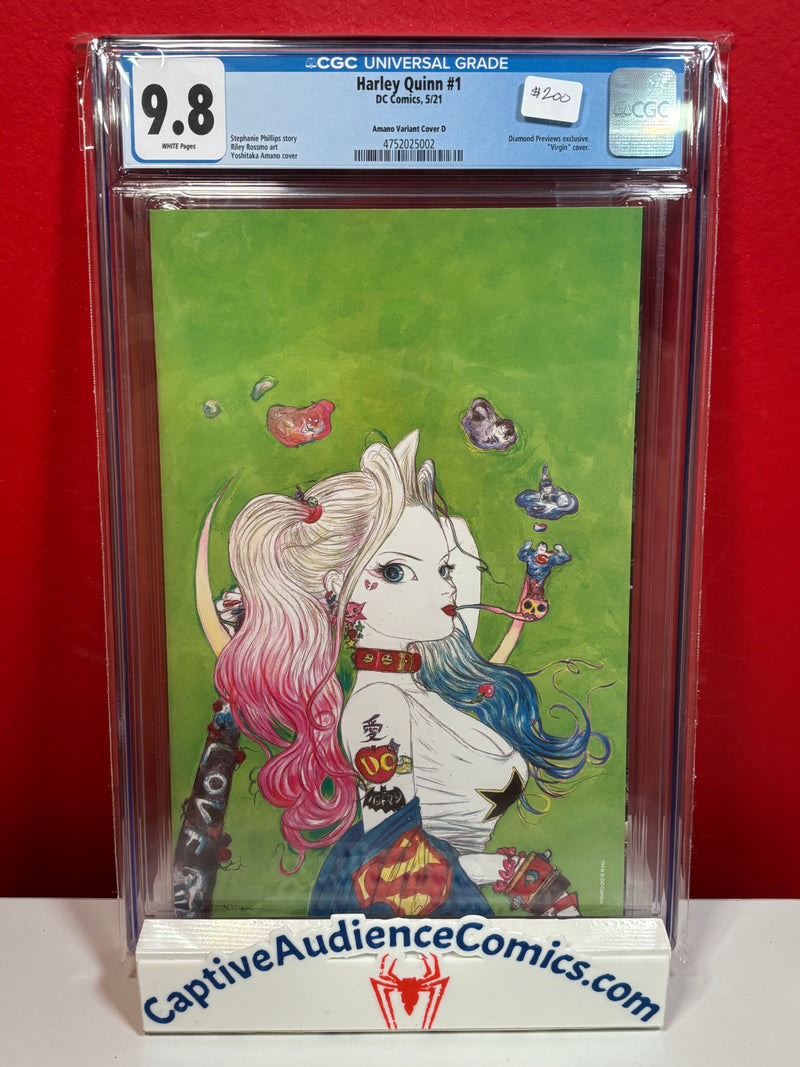 Harley Quinn, Vol. 4 #1 - Amano Previews Exclusive Virgin - CGC 9.8