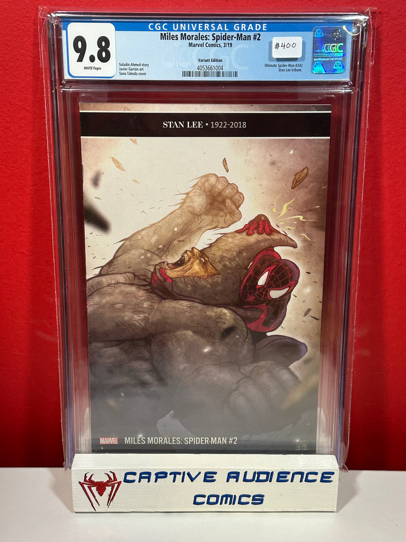 Miles Morales: Spider-Man #2 - Takeda Stan Lee Tribute Variant - CGC 9.8