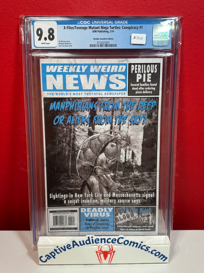 X-Files/Teenage Mutant Ninja Turtles: Conspiracy #1 - Retailer Exclusive Variant - CGC 9.8