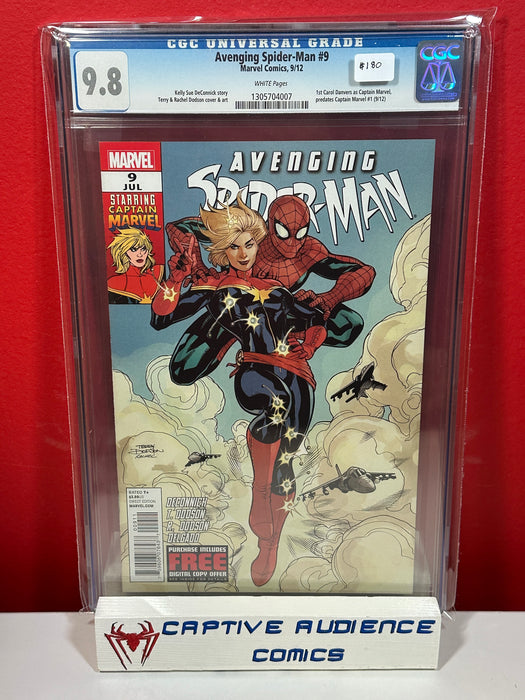 Avenging Spider-Man #9 - 1st Carol Danvers as Captain Marvel - CGC 9.8