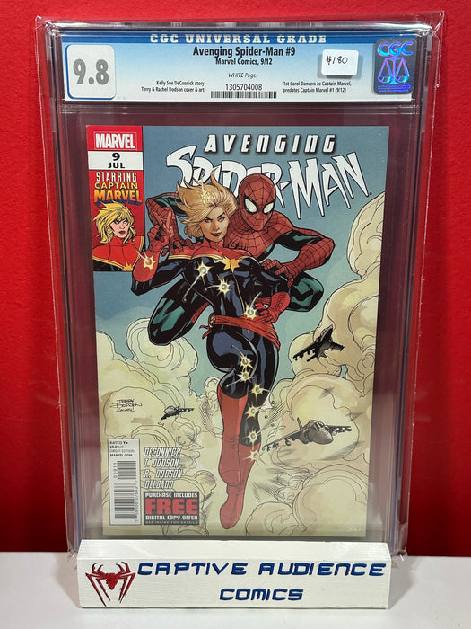 Avenging Spider-Man #9 - 1st Carol Danvers as Captain Marvel - CGC 9.8