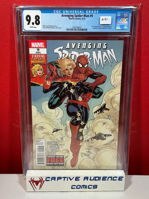 Avenging Spider-Man #9 - 1st Carol Danvers as Captain Marvel - CGC 9.8