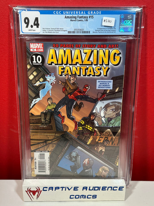 Amazing Fantasy, Vol. 2 #15 - 1st Amadeus Cho & Others - CGC 9.4