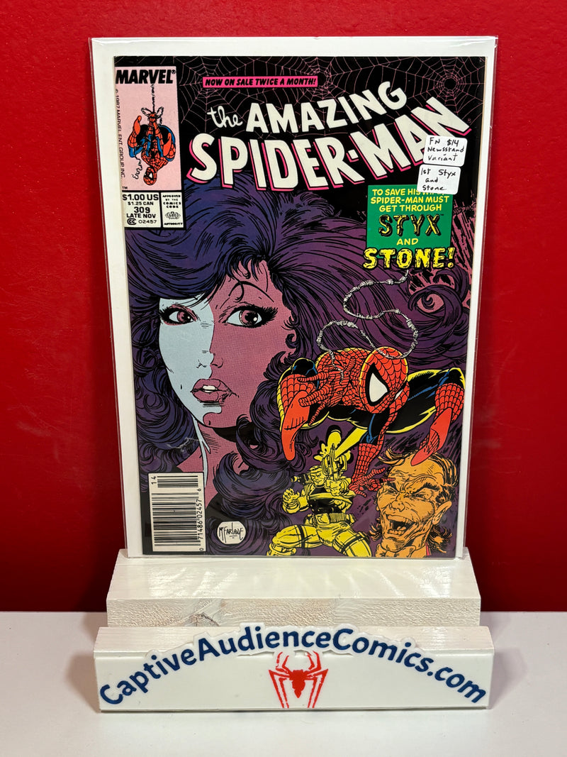 Amazing Spider-Man, The Vol. 1 #309 - Newsstand Variant - 1st Styx and Stone - FN