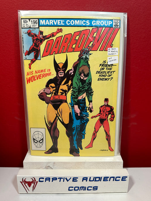 Daredevil, Vol. 1 #196 - 1st Meeting Daredevil and Wolverine - VF