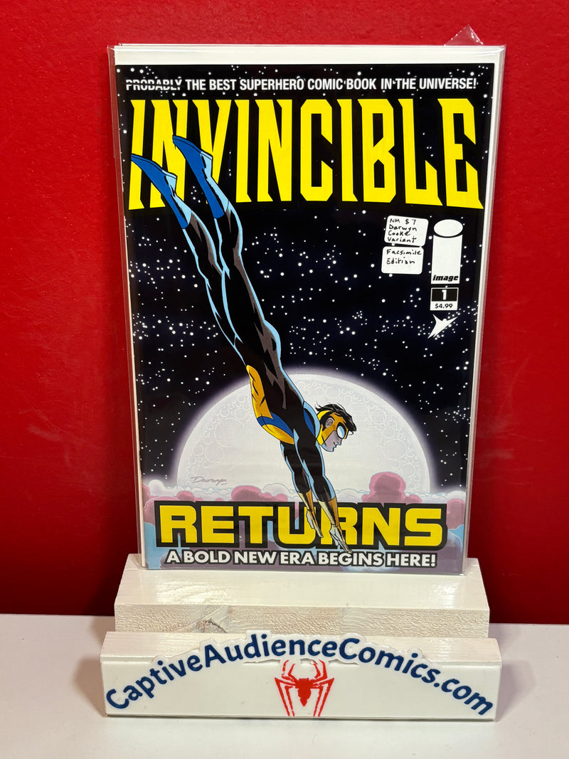 Invincible Returns #1 - Darwyn Cooke Variant - Facsimile Edition - NM
