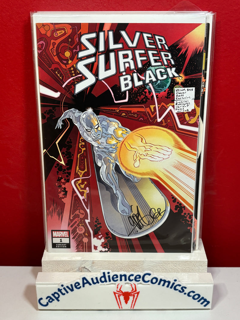Silver Surfer: Black #1 - Clever Press Exclusive - Gabriel Rodriguez Variant Signature w/ CoA - VF/NM