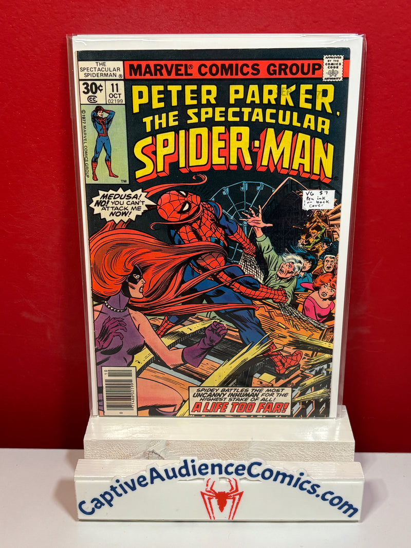 Spectacular Spider-Man, The Vol. 1 #11 - Pen ink on Back Cover - VG